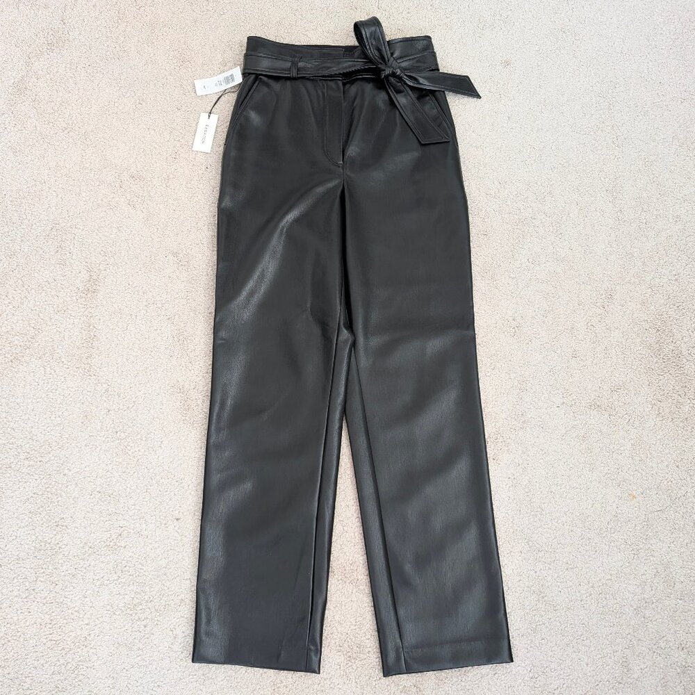 NWT Aritzia Babaton Vegan Leather Belted Pant